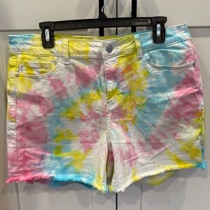 Judy Blue Tie-Dye Jean Shorts, 1XL